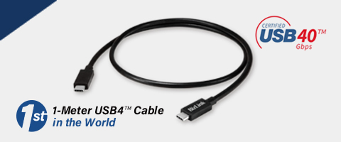 BizLink Launches the First 1-Meter USB4™ Gen 3 Type-C Cable in the World